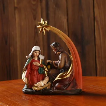 Kip Jaslic Nastavite Figurice Dete Jezusa Božič Dom Dekor Jaslice Jasli Miniature Ornament Cerkev Katoliška Darilo