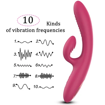 HWOK Ogrevanje Rabbit Vibrator, Vibrator za Žensko z vibriranjem Ženski Masturbator Mehko Adult Sex Igrače G-Spot Massager Vibrador