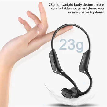 5.0 Bluetooth Slušalke Brezžične Kostne Prevodnosti Športne Slušalke prostoročne Slušalke z Mikrofonom 6D za Stereo Slušalke