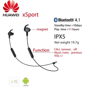 Huawei am61 čast xSports Teče slušalke Brezžične Bluetooth slušalke nepremočljiva aptX s mikrofon za telefon apple sumsung s8
