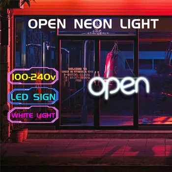 LED Neon ODPRITE Prijavite Luč za Poslovne Bar Klub KTV Dekoracijo Sten Komercialni Razsvetljave ALI88