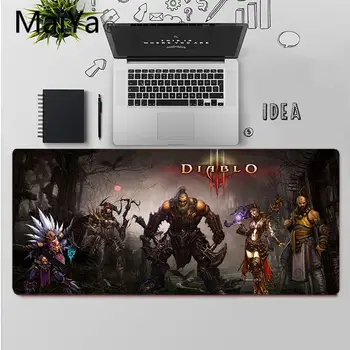 Maiya Vrh Kakovosti Diablo 3 Silikonski veliko malih Pad Igra Miš Brezplačna Dostava Velik Miško, Tipke Tipkovnice Mat