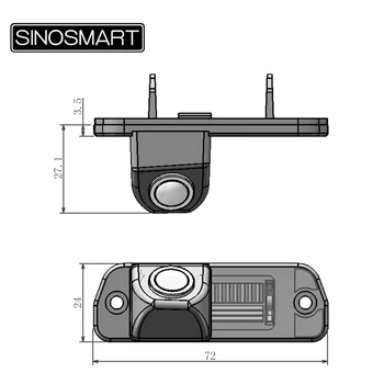 SINOSMART Posebnem SUV Rearview Parkiranje Kamera za Mercedes Benz GLK GL450 R350 CLS300 2009 do