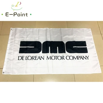 ZDA Delorean DMC Avto Zastava 2*3 m (60*90 cm) 3 m*5 m (90*150 cm) Velikost Božični Okraski za Dom Zastava Banner Darila