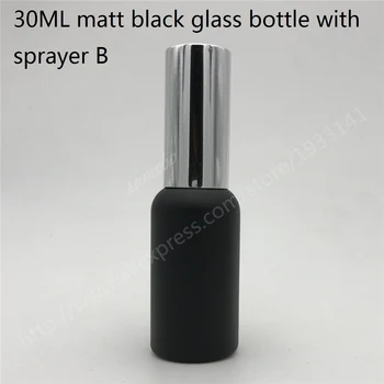 2pcs Matte Black Prazen Kozarec Spray Steklenico z Fine Megle Škropilnice za Eterično olje, aromaterapija parfum