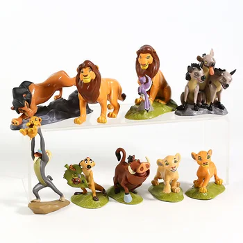 Levji Kralj Simba PVC Številke Klasična Risanka Igrače Otroci Darila 9pcs/set