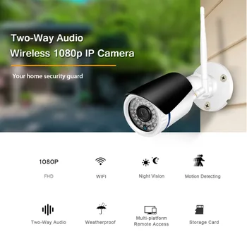 BESDER HD 1080P 720P Wifi Home Security IP Kamera Brezžična nadzorna Kamera z Night Vision Two-way Audio Nepremočljiva Onvif