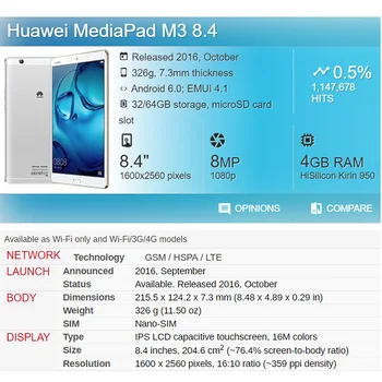 Nove Magnetne Mat Usnje Smart Primeru Za Huawei MediaPad M3 8.4 BTV-W09 BTV-DL09 Samodejno Zbudi Spanje Stojalo Flip Cover + Darilo