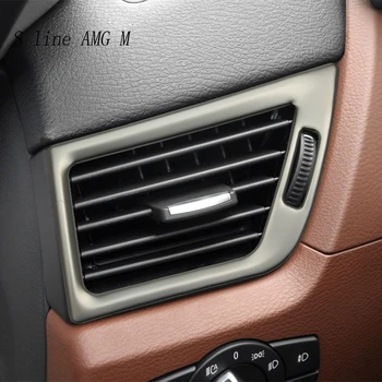 Za BMW X1 (E84 Ogljikovih Vlaken Strani klimatska Naprava Vtičnico Dekorativni Okvir Pokrova Trim Nalepke Avto Styling Notranja Oprema