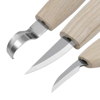 3Pcs/Set Carving Nož Set Woodcut DIY Ročno Dleto Lesa Carvinga Orodja Woodcarving Rezalnik Čip Knfe Lesnoobdelovalnih Ročno Orodje Kit