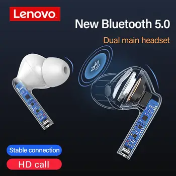 Lenovo Xt90 Brezžične Slušalke Bluetooth 5.0 Športne Slušalke Dotik Gumb Ipx5 Nepremočljiva Čepi Z 300mah Polnjenje Box