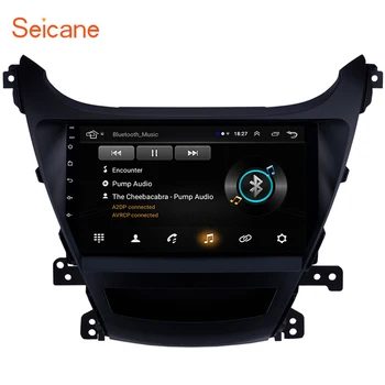 Seicane 9 cm za-2016 Hyundai Elantra Auto GPS Navigacijo, Bluetooth, Touch screen Avtomobilski Stereo TV Sprejemnik Varnostne kamere TPMS