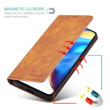 Luksuzni Usnje Močno Magnetno Primeru Za Xiaomi Mi 10T 10 T Pro Lite Xiomi Flip Denarnice za Kartico sim Reže Stojalo Telefon Vrečke Pokrov