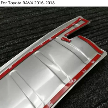 Avto Styling zadnji Zadnji Odbijač Prtljažnik Prag, Vrata Polico Zaščito Zunanji Zaščitnik Kritje Trim 1pcs Za Toyota RAV4 2016 2017 2018