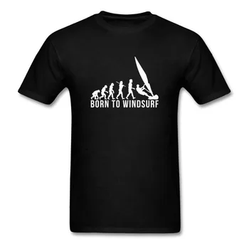 Vroče Prodajo Smešno Letnik Rojen Za Windsurf Razvoj Smešno T-Shirt za moške grafični t majice oblačila