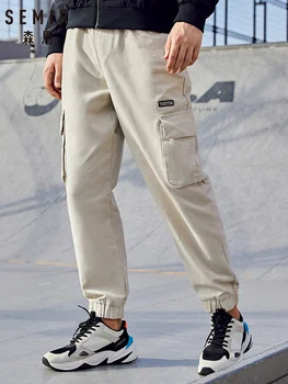 SEMIR 2020 pomlad novih hlač moških elastično vrvico pasu kombinezon trendy modni žarek usta hlače