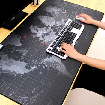 Velikosti 3 Zemljevidu Sveta Mousepad Zaklepanje Robu Velike Gume Mouse Pad Nepremočljiva Igra Desk Mat