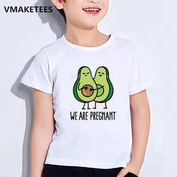 Otroci Poletje Kratkimi Rokavi Girls & Fantje T shirt Dabbing Avokado Risanka Tiskanja otroška T-shirt Priložnostne Smešno Otroška Oblačila