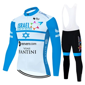 2021 ekipa IZRAEL kolesarjenje nastaviti poletni spring Kolesarjenje jersey ciclismo Moških dihanje Jersey Obleka na Prostem 20 D gel Kolesarske hlače, Hlače z Oprsnikom