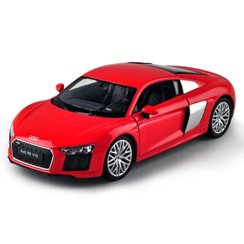Welly 1:24 2016 Audi R8 V10 zlitine modela avtomobila Diecasts & Igrača Vozil, Zberite darila, Non-daljinski upravljalnik vrsta prevoza igrača