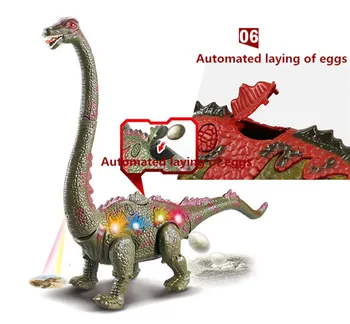 Otroci Igrače Električni Hoja Dinozaver Igrača Dolgim Vratom Valijo Jajca Projekcija Luči Bučanje Zvoke Otroci Božična Darila Za Rojstni Dan