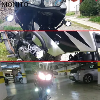 Za Honda PCX 125 150 KAWASAKI Versys 650 KLZ1000 Z400 motorno kolo Svetlobe LED Vožnja Žarometi Luči za Meglo Pomožna Lučka za 12v U5