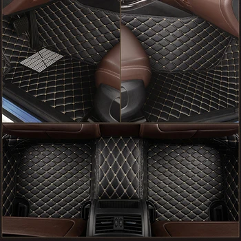 Usnje po Meri avtomobila talna obloga za Mercedes Razred S W220 W221 S350 S400 S430 S450 S600 avto dodatki preprogo