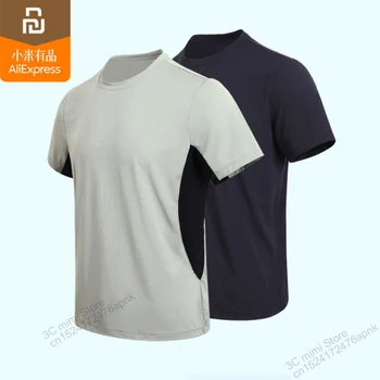Original 2pcs youpin mijia moške kontrast barve hitro sušenje T-shirt tanka, mehka, dihanje moška majica kratek sleeved smart