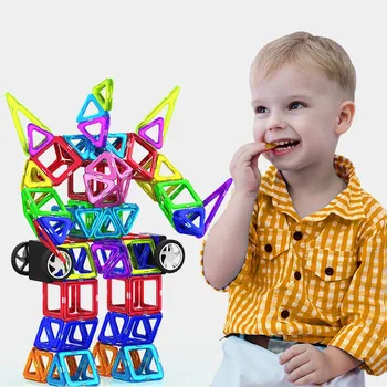 Nova Velika Magnetna Igrača Magneti Otroci Buiding Bloki Izobraževalne Dekle, Fant Gradnje Oblikovalec Nastavite Grad Letalo, Avto, Ustvarjalne igrače