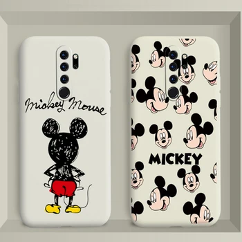 Lepe Risanke Disney Sitich Minnie Mouse Mickey Mouse Primeru Telefon Za Xiaomi Redmi Opomba 8 Pro Mehki Silikonski Protction Pokrov