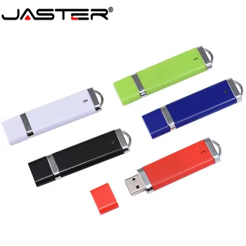 JASTER Pen Drive 4GB 8GB 16GB 64GB Plastični USB ključek USB 2.0 Memory Stick Pendrive Prosto po Meri Logo za Darila