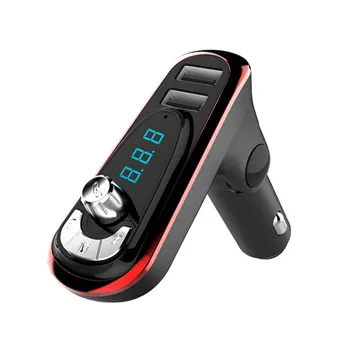 Hands-free FM Oddajnik Bluetooth Avto MP3 Player Dvojni USB Avto Brezplačno Micro SD TF Kartico, Predvajanje Glasbe Smart Avto Bluetooth MP3