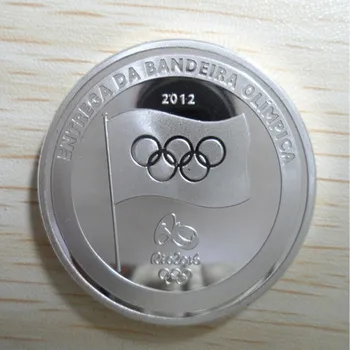 5 Kos Londona leta 2012 do leta 2016 šport Baklo primopredaji Rio Brazilija silver plated šport player 40 x 3 mm spominek dekoracijo kovanec