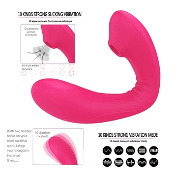 Dildo Sesanju Vibratorji za Žensko Klitoris Bedak Jezika opozarjanje z Bradavico Sesanju Blowjob ClitStimulator Erotične Igrače za Odrasle