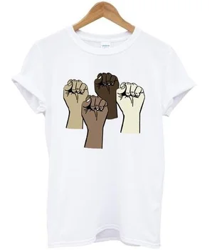HAHAYULE Black Življenja Važno, Unisex Majica s kratkimi rokavi Moški Ženske Tumblr Slogan T-Shirt Enakosti, Svobode, Pravice Tee