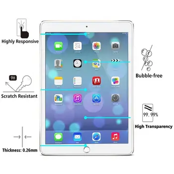 9H Kaljeno Steklo Film, Zaščito Ščit Screen Protector za iPad mini 1 2 3