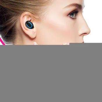 NAIKU TWS Brezžične Bluetooth Slušalke 5.0 Stereo Slušalka Slušalke Brezžične Slušalke s polnjenjem polje 1500 mAh moči banke