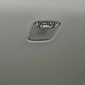 Za Mitsubishi Lancer ES DE GTS 2008-Ogljikovih Vlaken Zadaj Nadglavnih Luči Lučka Plošča Okvir Nalepke Kritje Trim Avto Dodatki