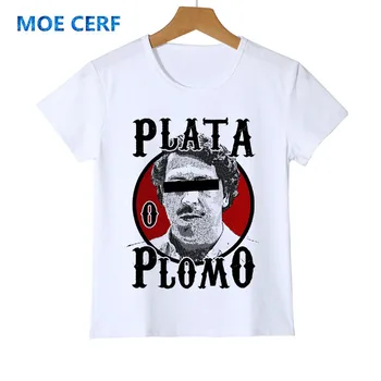 Narcos Boter Pablo Escobar Otroci T Shirt Tiskanje Otrok Smešno Meri Kratek Rokav Fant/Dekle majica Poletje Baby T-shirt Z49-1