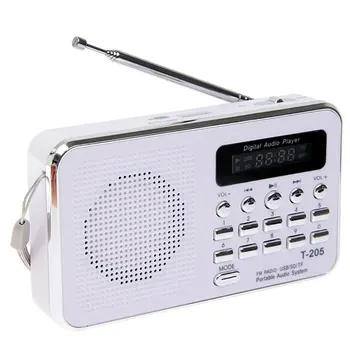 LEORY T-205 Prenosni Digitalni Stereo Radio Kampiranje Pohodništvo na Prostem Šport Hi-fi Zvočniki Digitalni Multimedijski Zvočnik FM Radio