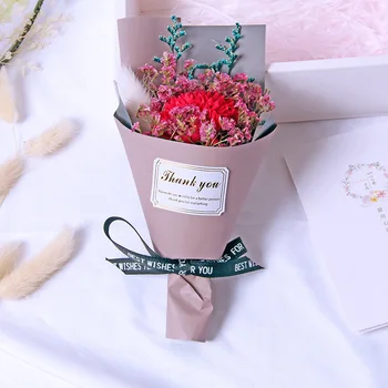 Rose Simulacije Milo Cvet Valentinovo Darilo, Poročni Dekoracijo Simulacije Šopek Rose Posušen Cvet Šopek