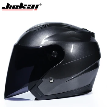 Čelada motoristična odprto obraz capacete par motocicleta cascos par moto dirke motociklističnega letnik čelade z dvojno objektiv JK-516