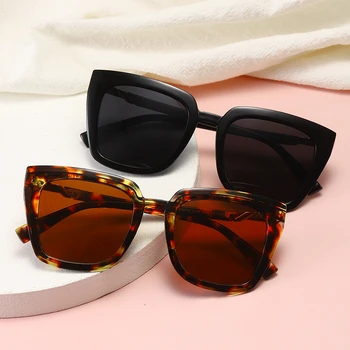2020 Trendy Mačka Oči Polarzied Sončna Očala Za Ženske Luksuzne Blagovne Znamke Oblikovalec Črni Odtenki Leopard Moda Okvir Ženska Sončna Očala