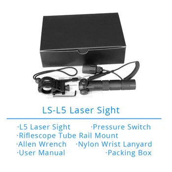 Zunanji Taktika Zeleni Laser Pogled Kazalec Puška LED Bliskavico Železniškega Gori Visoke Kakovosti Nepremočljiva Dolgo Puško Laser Obseg Za pravo Orožje