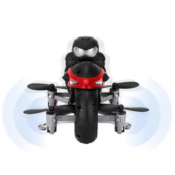 RC Motocikel brnenje juguetes Kopnem In Zraku Dvojni Način Stunt Quadcopter Električni Daljinski upravljalnik helikopter dron Igrače za otroke