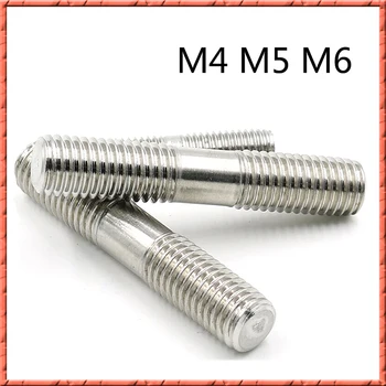 50-100 kozarcev/veliko Non-standard prilagojene M4 M5 M6 iz Nerjavečega jekla, dvojni levi strani in desnem navojni vijaki Zobni palico vijakov