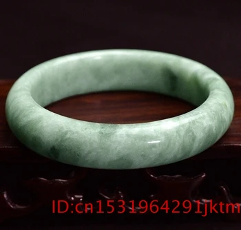 Jade Bangle Zapestnica Naravne Ženske, za Moške, Modni Zeleni Čar Kitajski Amulet Nakit 5A+ Darila