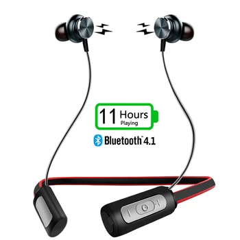 BH1 Šport Bluetooth Slušalke Nepremočljiva Stereo Brezžična tehnologija Bluetooth Neckhang Slušalke z Mikrofon za telefon