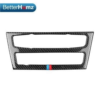 BetterHumz Za BMW F25 F26 Ogljikovih Vlaken Avto Notranjost, klimatska Naprava CD Plošča Pokrov Trim X3 X4 2011-2017 Auto Dodatki