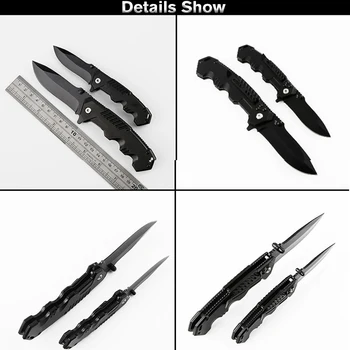 57HRC Folding Nož Multi-orodje za Kampiranje Taktično Preživetje Noži Visoko Trdoto samoobrambe Prostem Žepni Nož Ročno Orodje